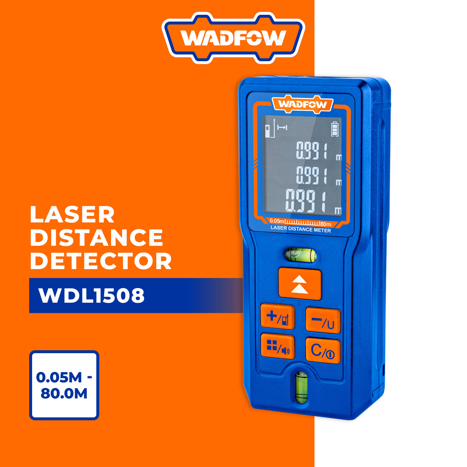 ▷ Wadfow Medidor Distancia a Laser 80M (WDL1508) ©