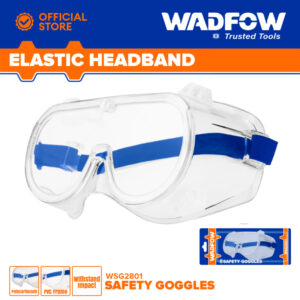 Supple and lightweight PVC frame as well unique air outlet valve design Come in high-impact polycarbonate lenses with high transparency And paired with an elastic headband for a comfortable wear and fit